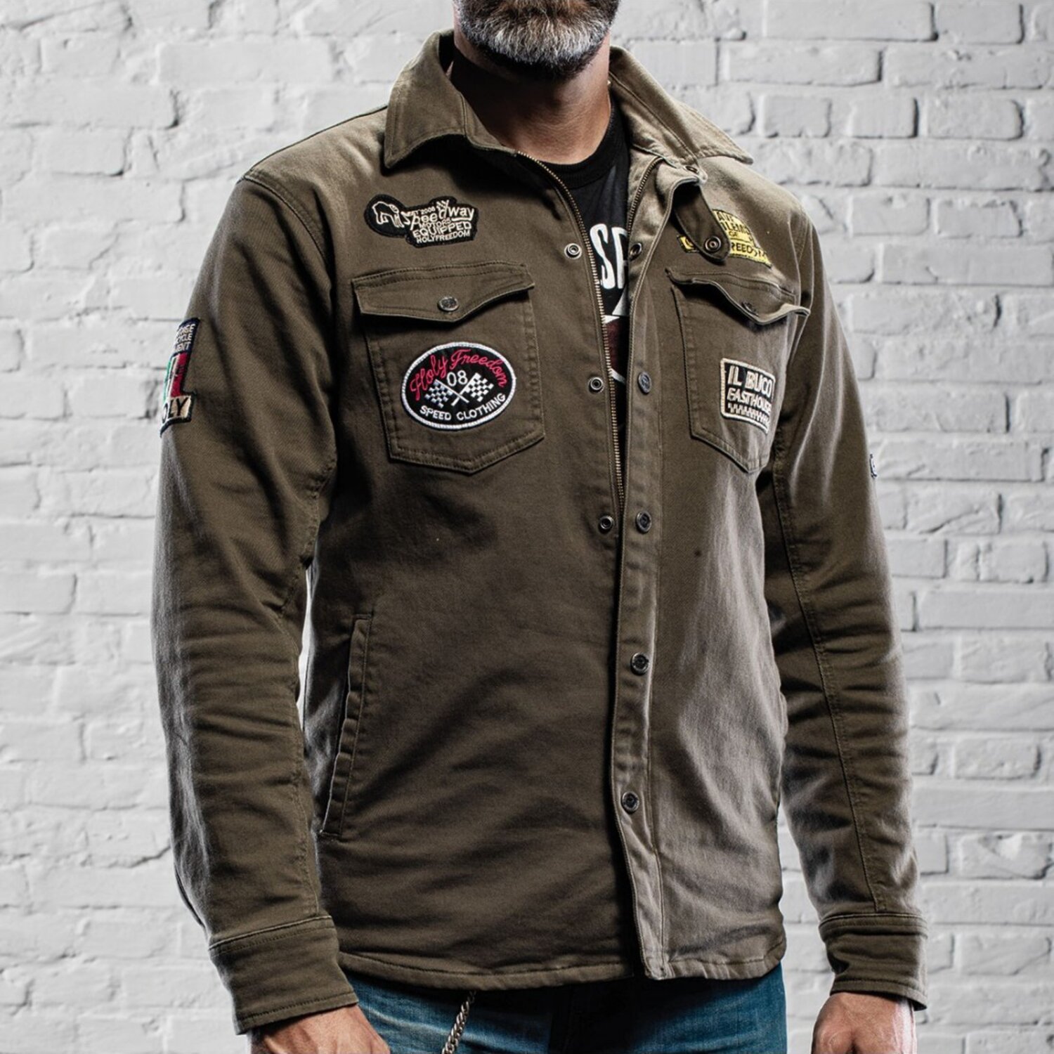 Holy Freedom Lieutenant jacket, military Green, Green, S
