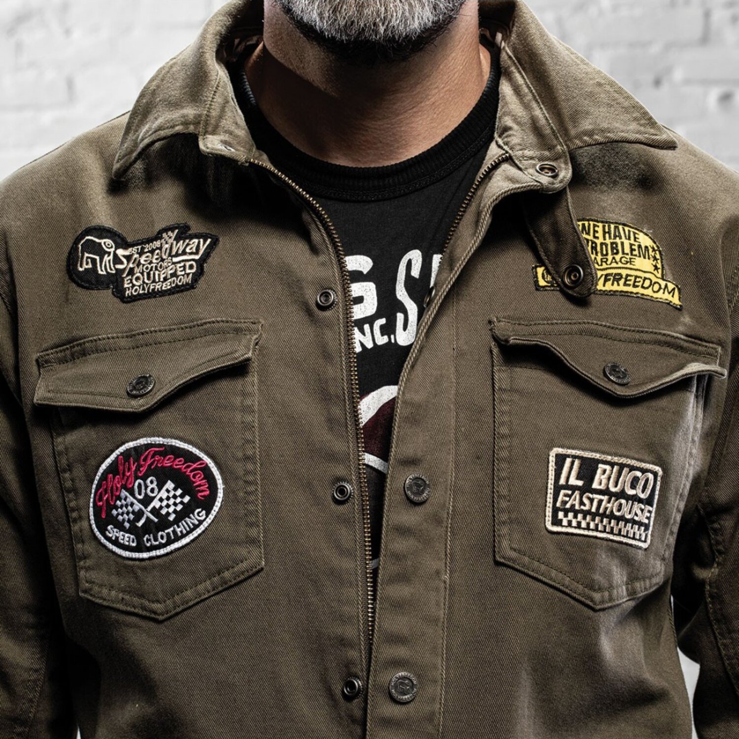 Holy Freedom Lieutenant jacket, military Green, Green, S