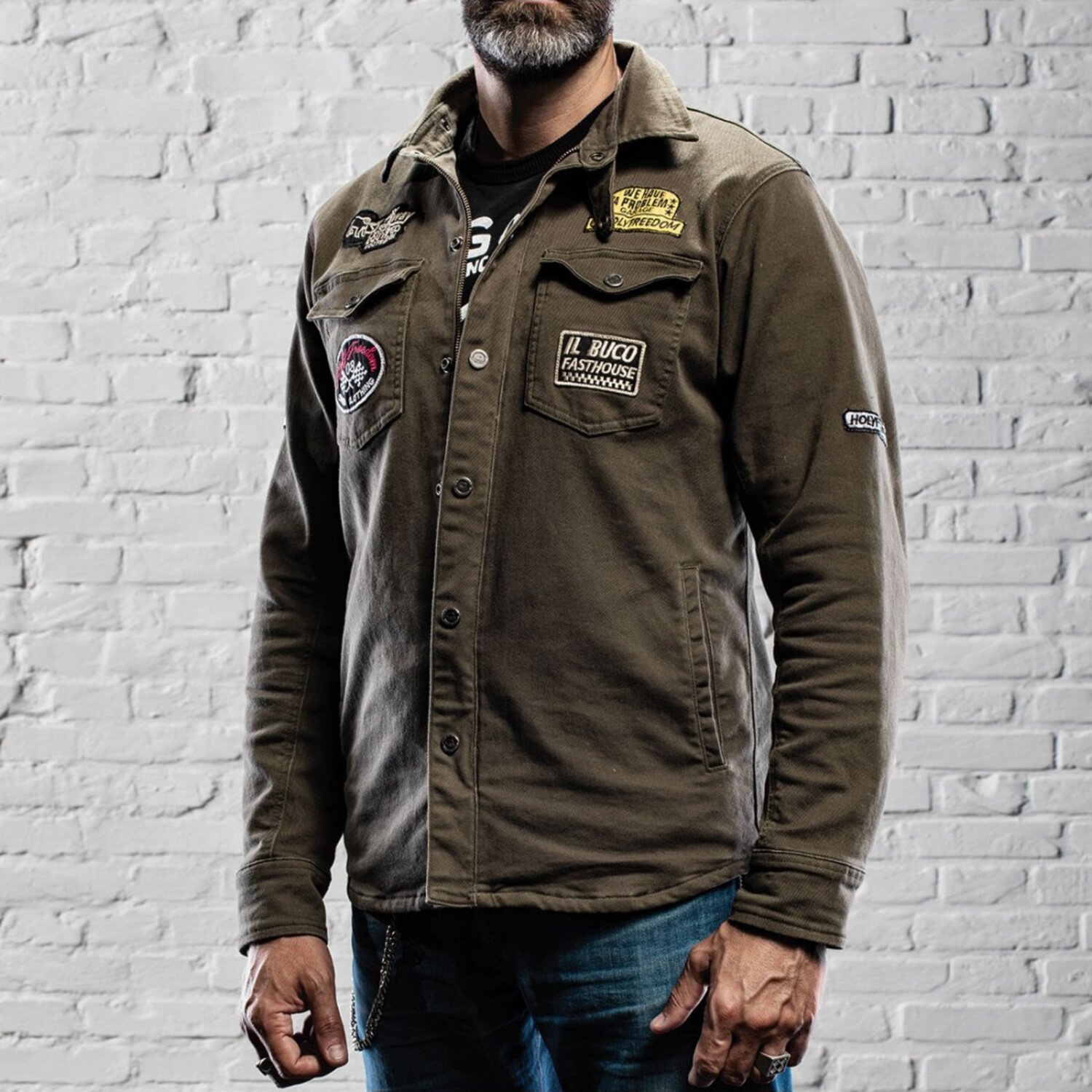 Holy Freedom Lieutenant jacket, military Green, Green, S