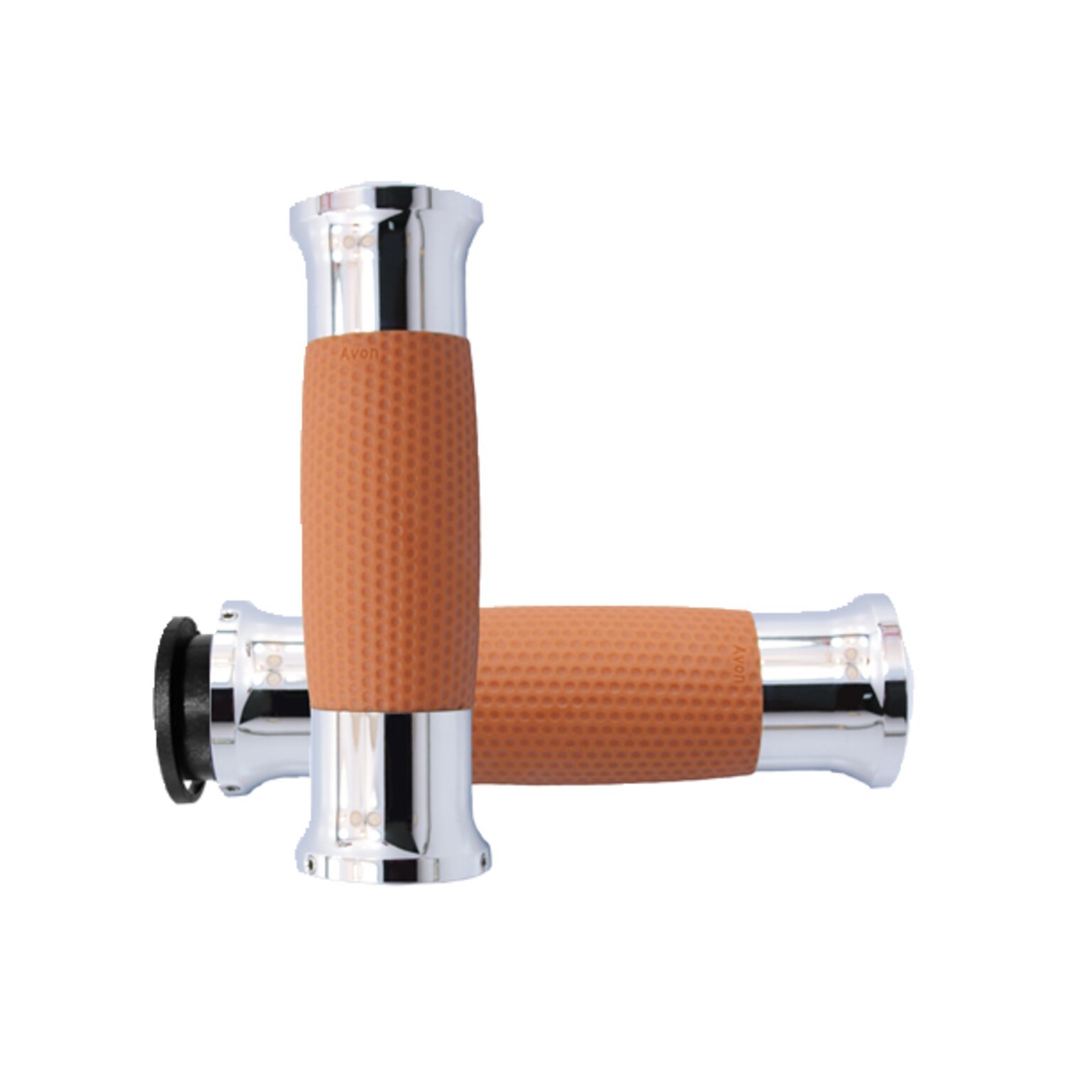 Avon gel grips, tan, Chrome