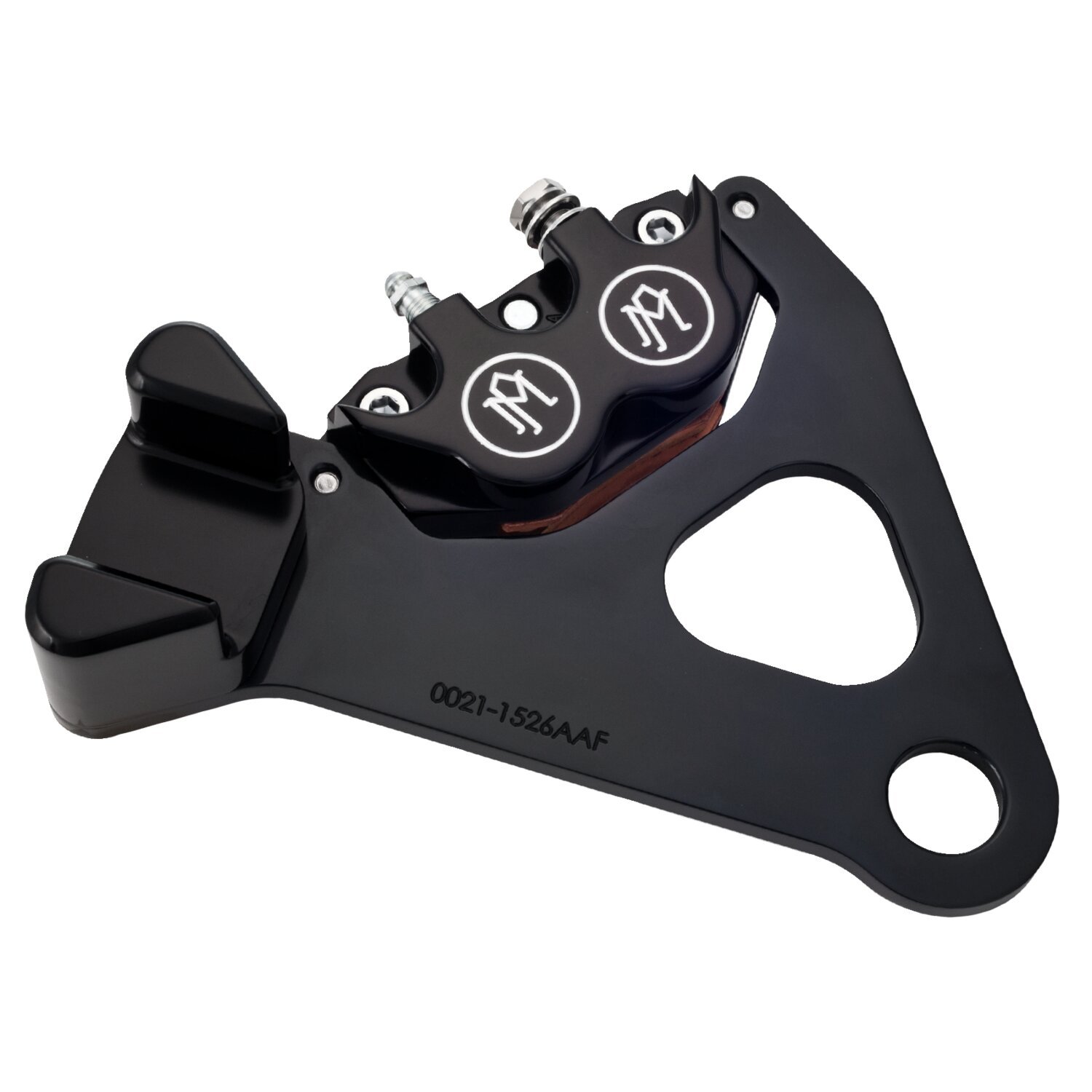 PM, Rear 4-p caliper bracket, 11.5, Black, Matte