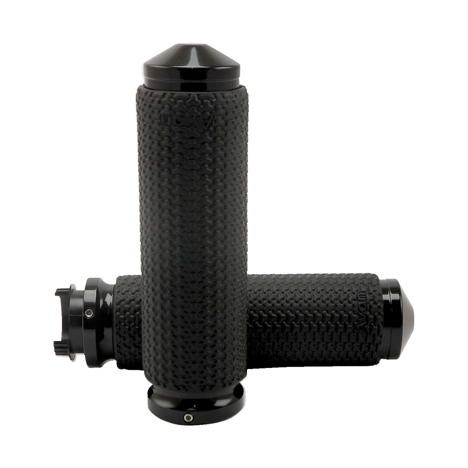 Avon MT Memory Foam grips black anodized large, Matte
