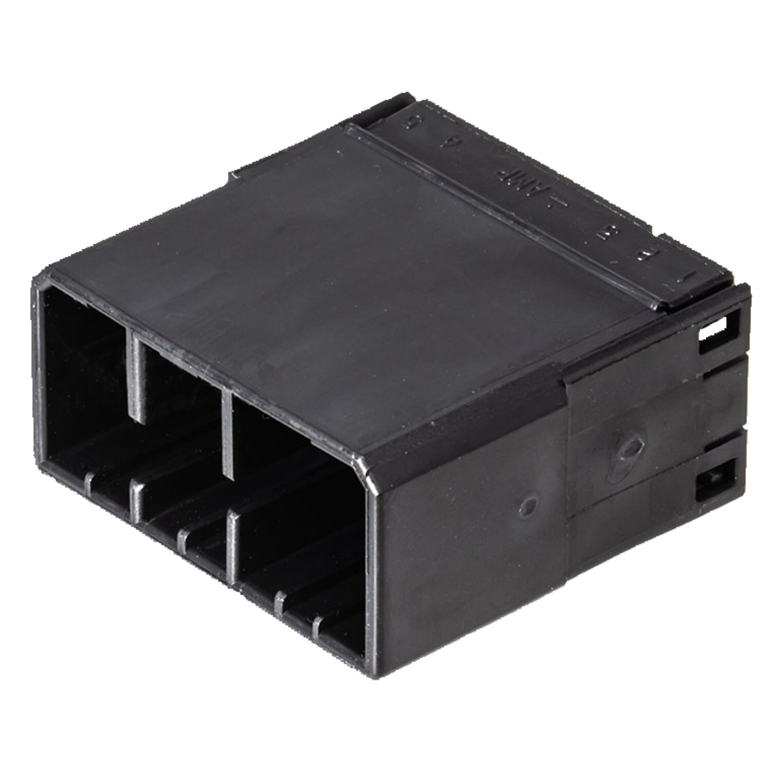 NAMZ, AMP Multilock connector. Black, receptacle, 12-pins