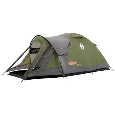 The Coleman Darwin 2+ dome tent for 2 people is ideal for backpackers, campers or travelers on a bicycle. Unlike the Darwin 2, the Darwin 2+ has a living area where you can store luggage or take shelter in bad weather. The fixed PE groundsheet ensures that your belongings stay dry and vermin cannot enter. The Darwin 2+ is also equipped with sufficient ventilation points so that you always have a comfortable indoor temperature, even during hot and humid days. The windows also provide sufficient light. The Darwin 2+ is also quick to set up, as it only has a few sticks. 