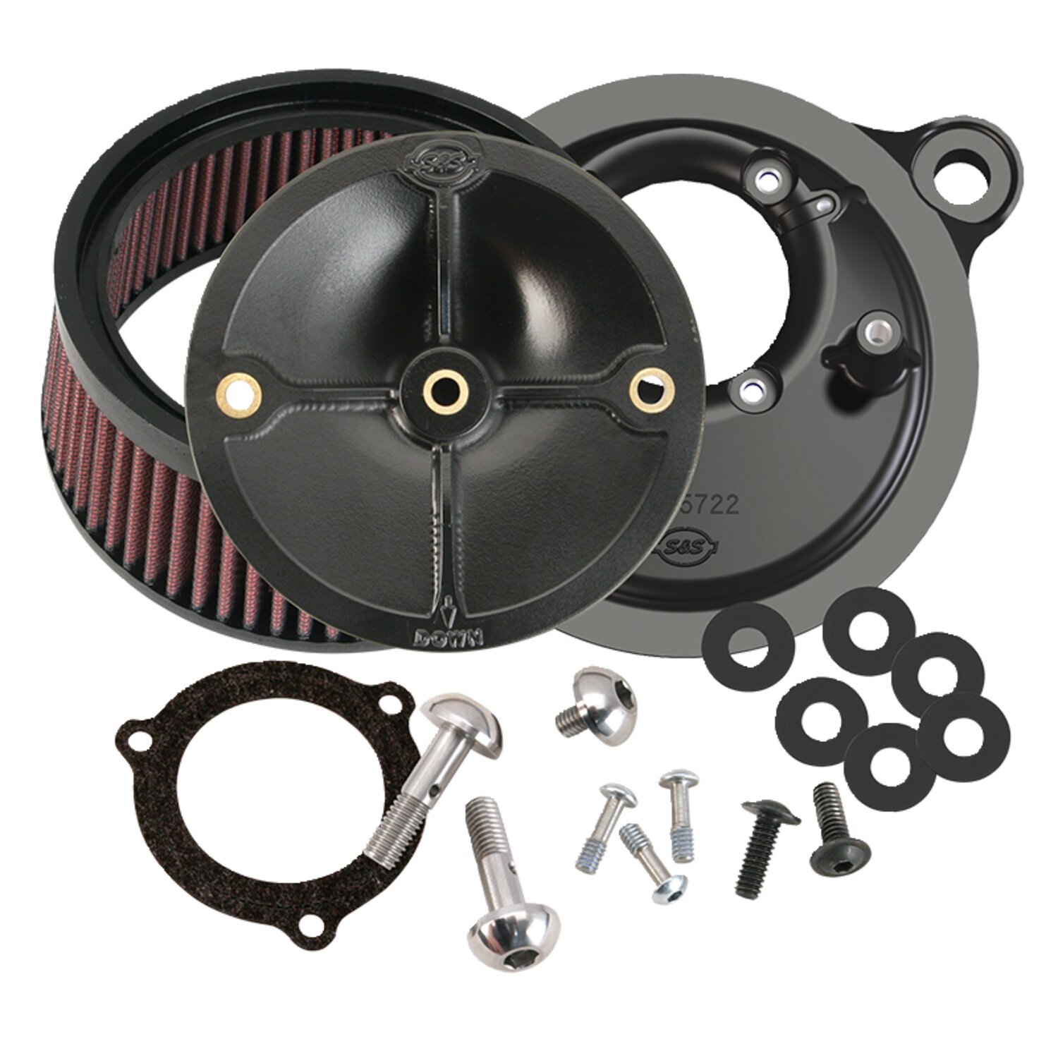 S&S, Stealth air cleaner kit. For 66mm S&S throttle body