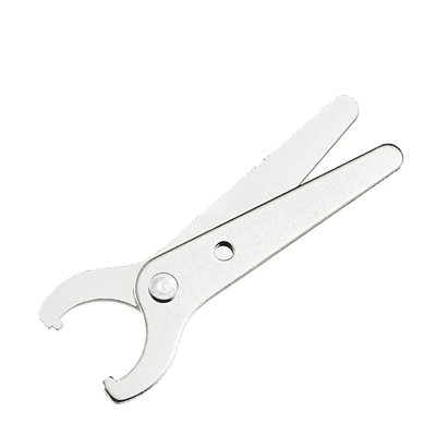 Early style, pliers type wrench shock adjuster. Used to adjust spring tension pre-load of rear shocks as used on most models swingarm frames. Replacement for OEM Repl. 94700-52C tool.