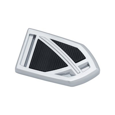 The perfect addition to Softail or Touring models equipped with Kuryakyn's Phantom floorboards. Fits as a direct replacement for the OEM rubber brake pedal pad. With non hardening and wear-resistant EPDM rubber for additional foot grip. Complete with installation hardware.