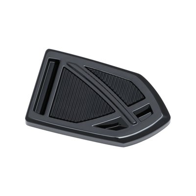 The perfect addition to Softails or Touring models equipped with Kuryakyn's Phantom floorboards. Fits as a direct replacement for the OEM rubber brake pedal pad. With non hardening and wear-resistant EPDM rubber for additional foot grip. Complete with installation hardware.
