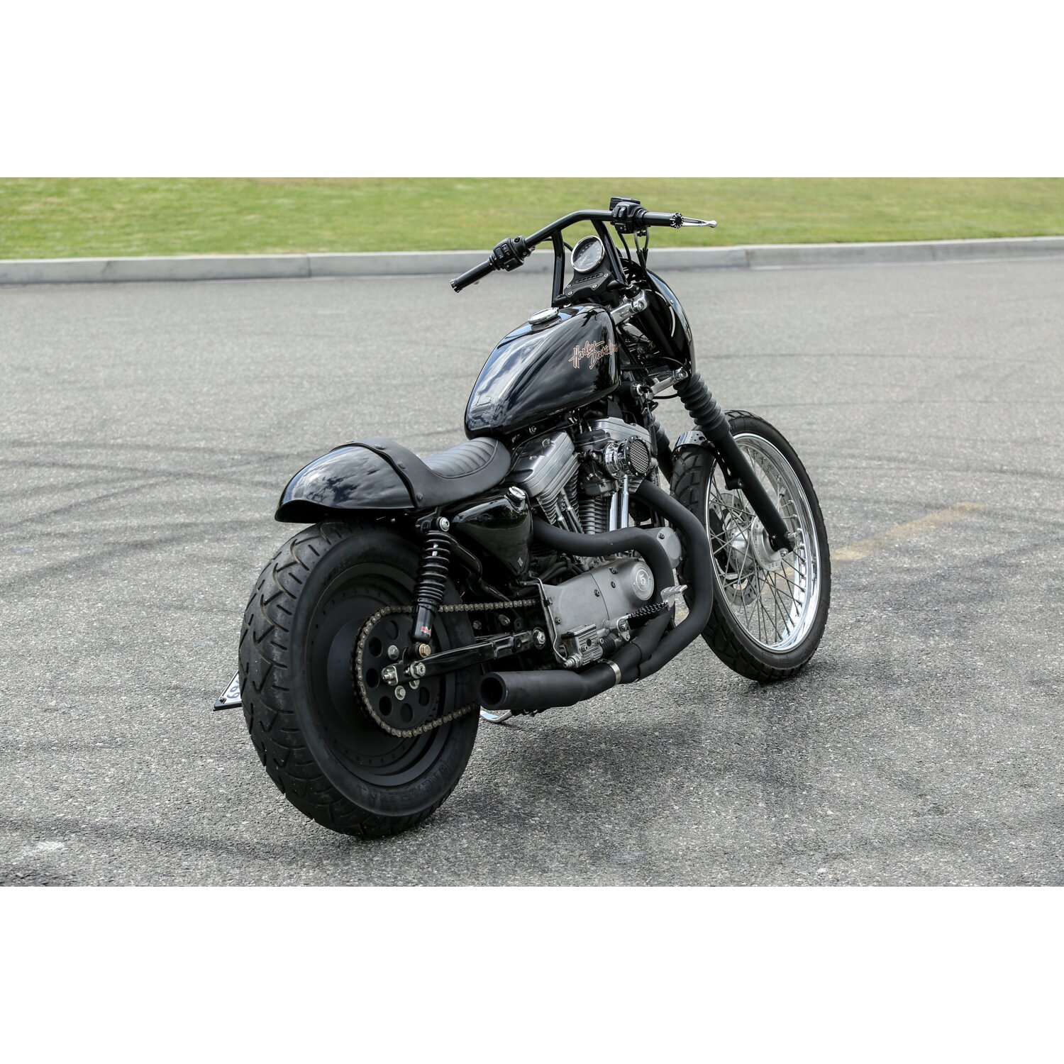 Burly, The Jim 1" handlebar 9" high, Black, Powder Coated