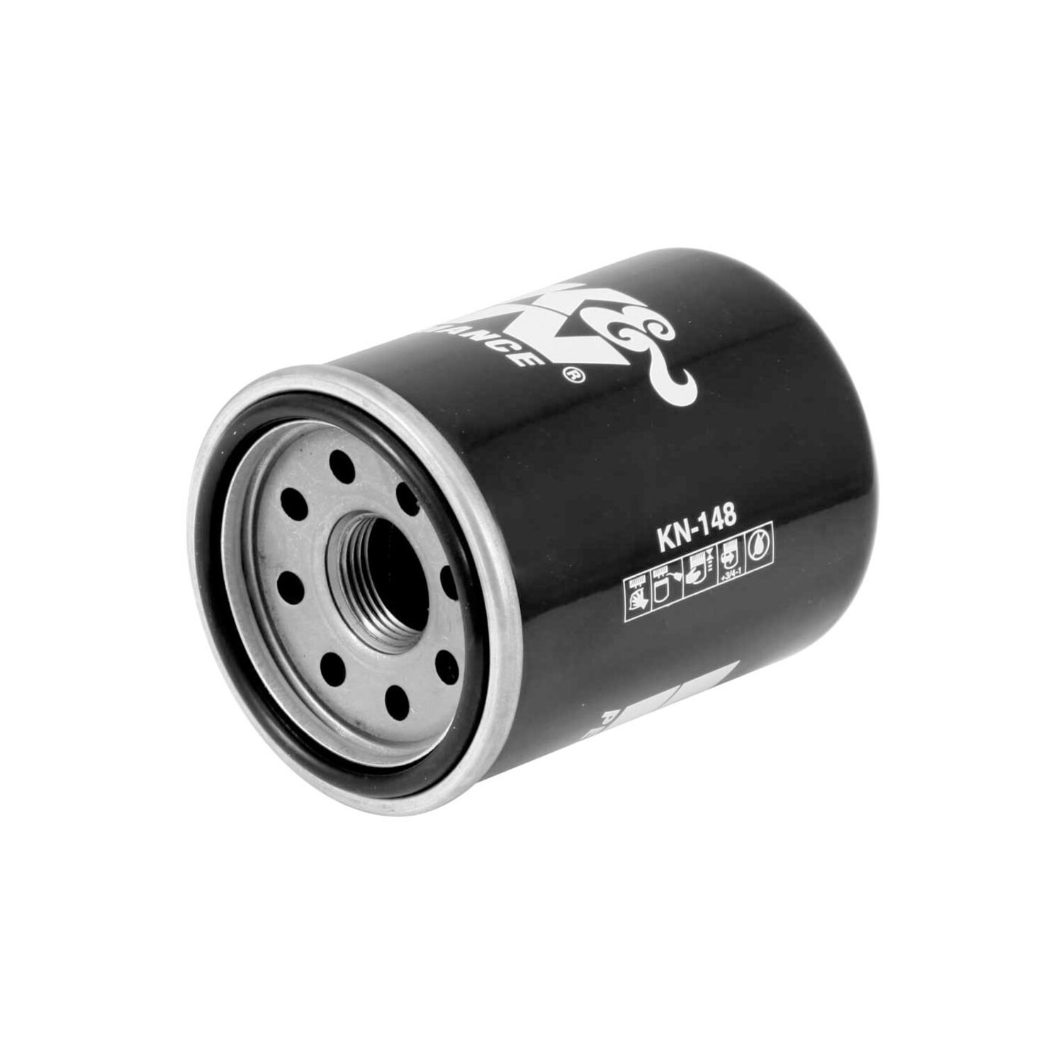 K&N oil filter, Black