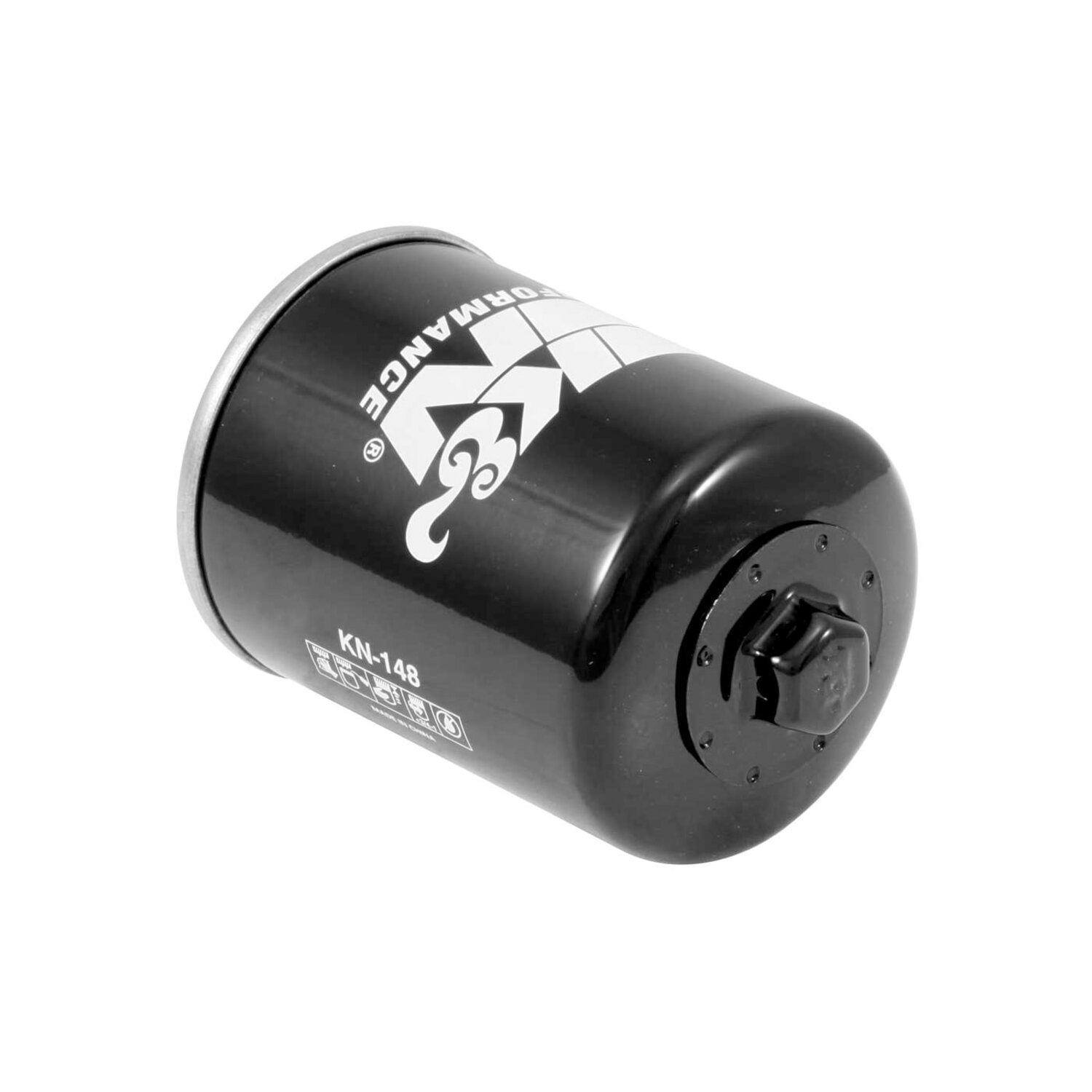 K&N oil filter, Black