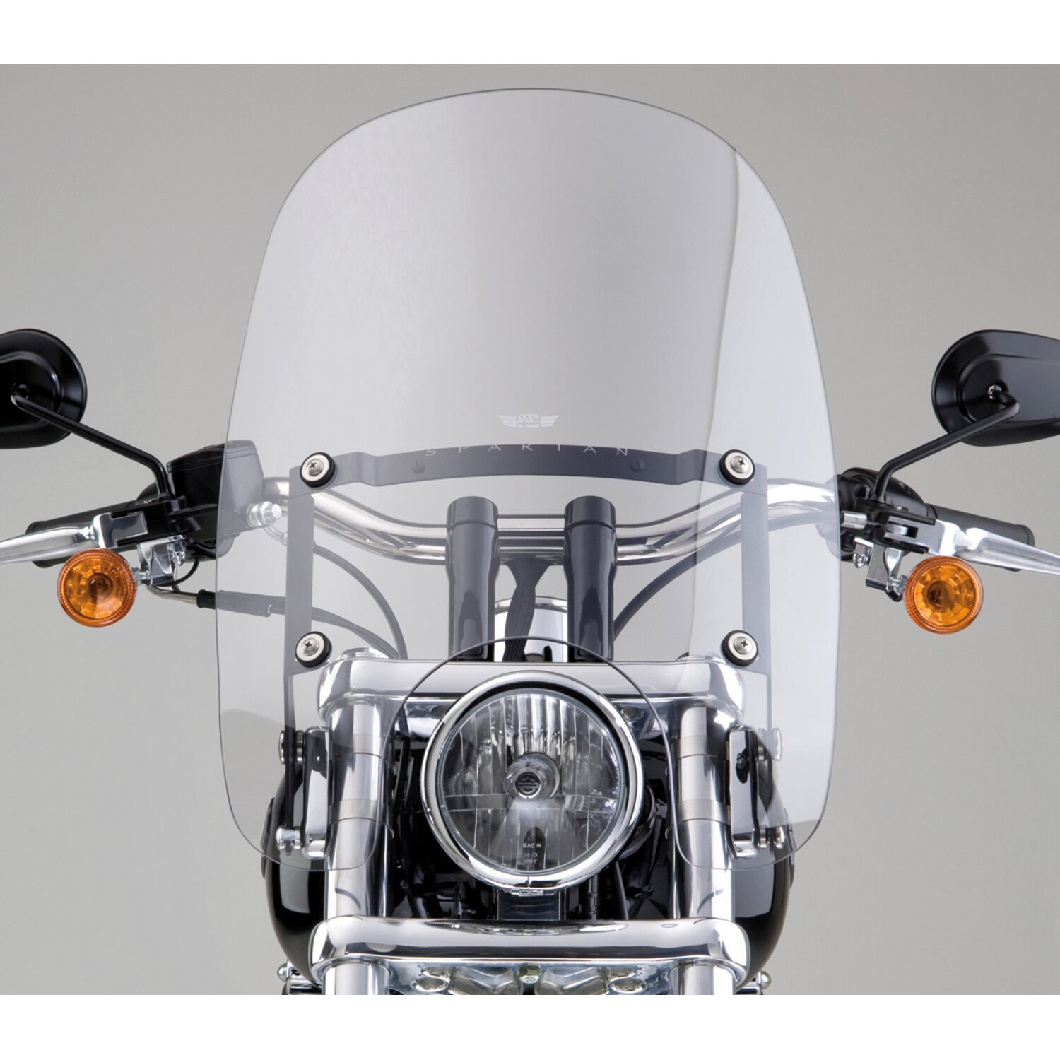 NC Spartan® Quick Release Windshield - Clear, 18.50" high, Black