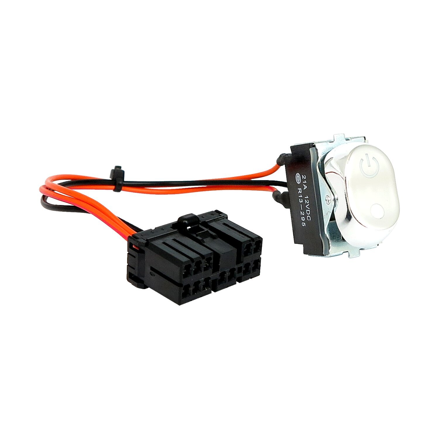 Rocker switch kit, inner fairing. acc, Chrome