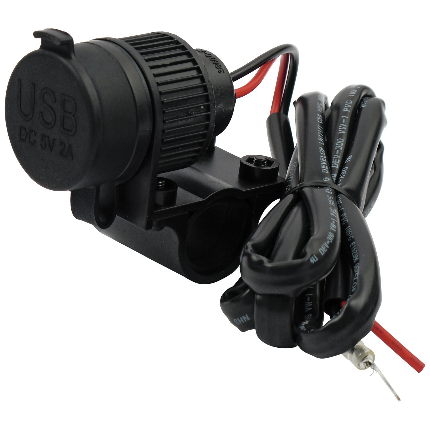 Handlebar mounted USB charger, Black