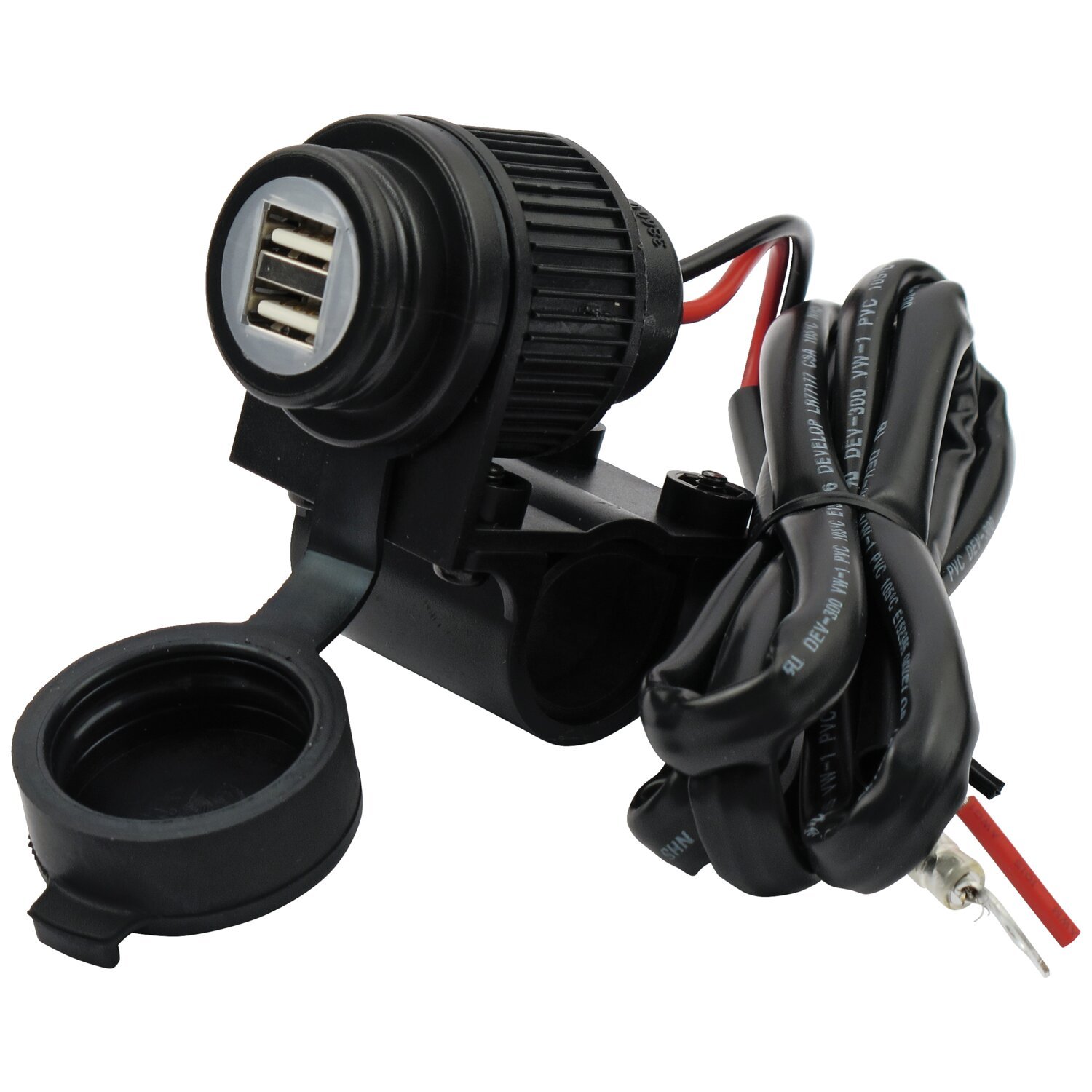 Handlebar mounted USB charger