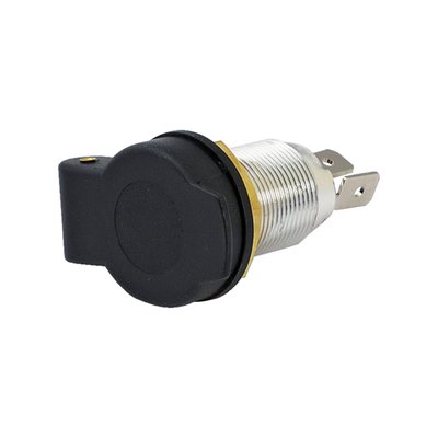 Aluminum housing; Spade connectors