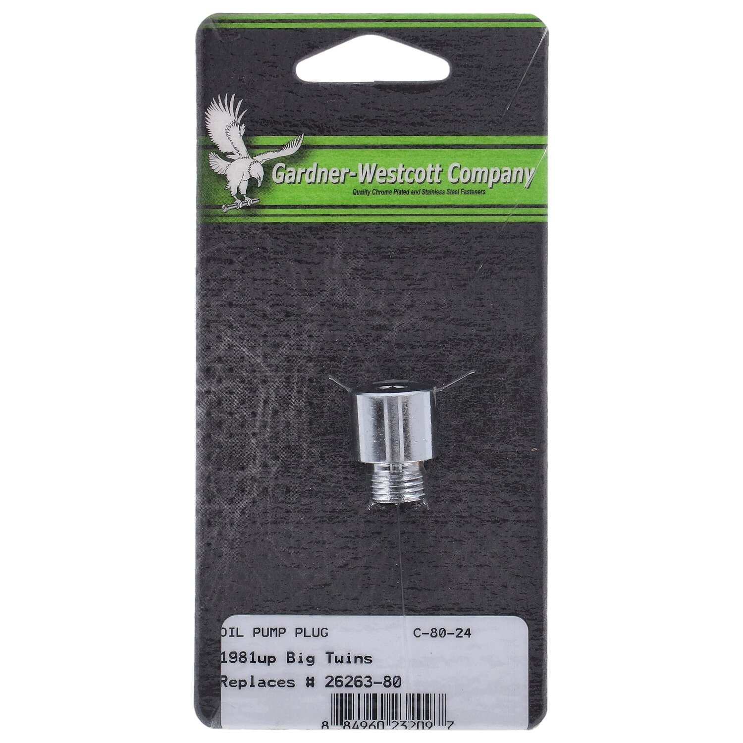 Gardner-Westcott, allen plug oil pump & crankcase, Chrome