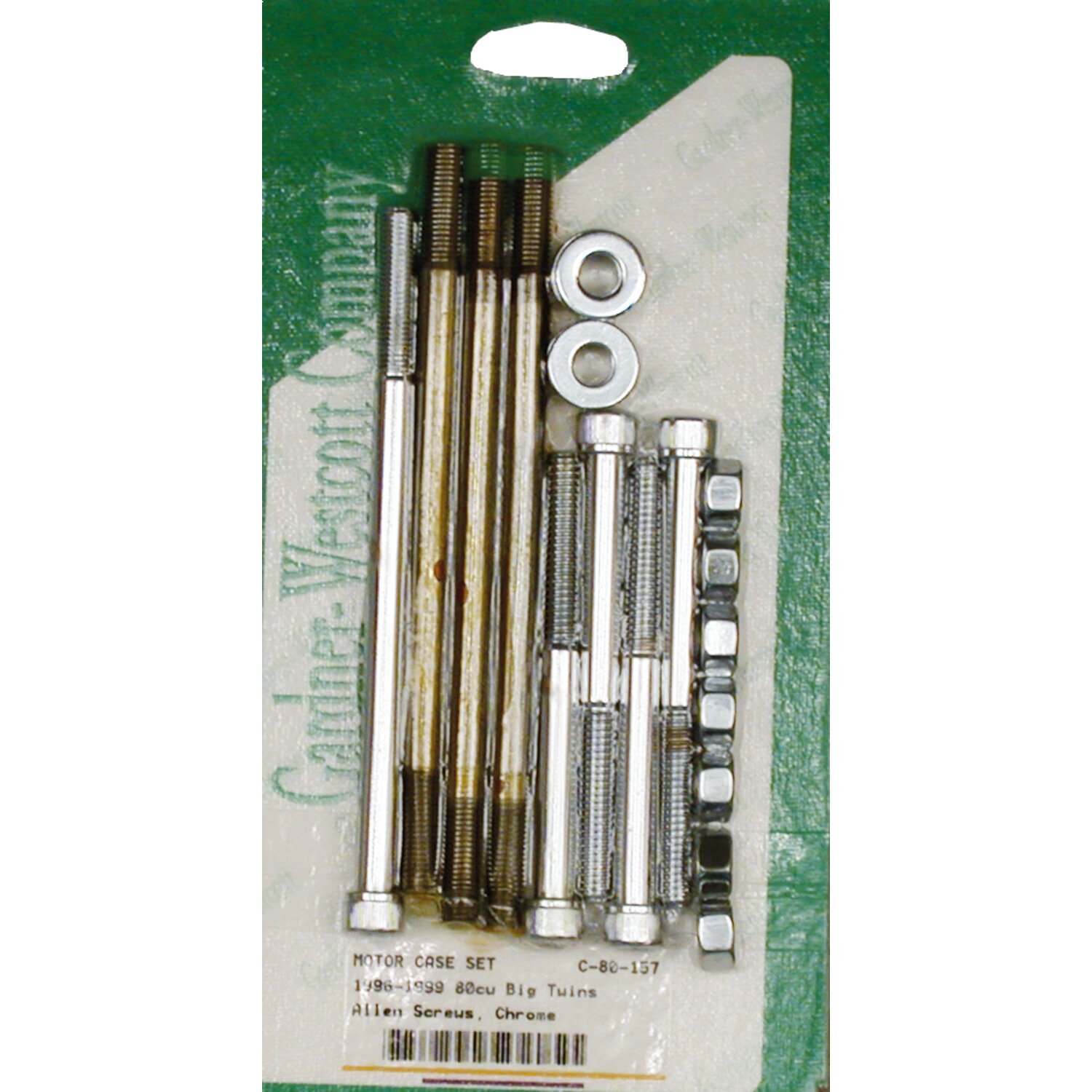 Crankcase bolt kit, allen, Chrome