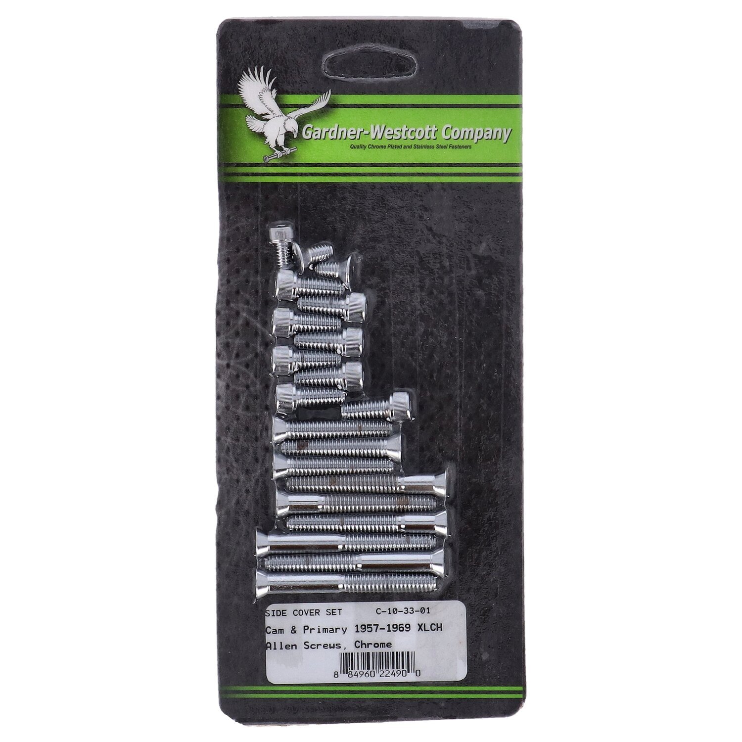 XL side cover mount kit, chrome allen