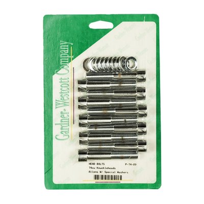 Chrome allenhead, incl. washers