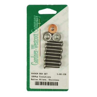 Stainless buttonhead bolts. Includes washers.