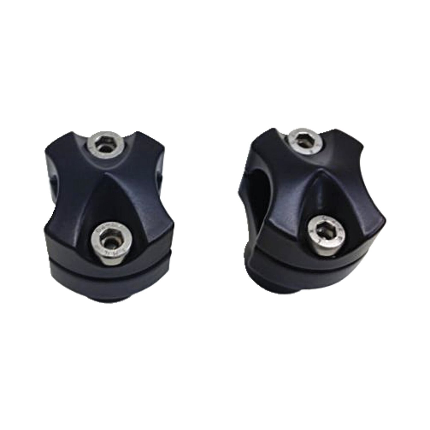 Kodlin, Spock risers. 1" diameter, Black, Anodized