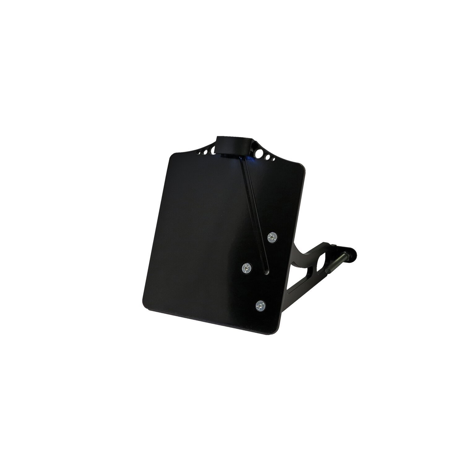 Side mount license plate bracket, Black, Matte