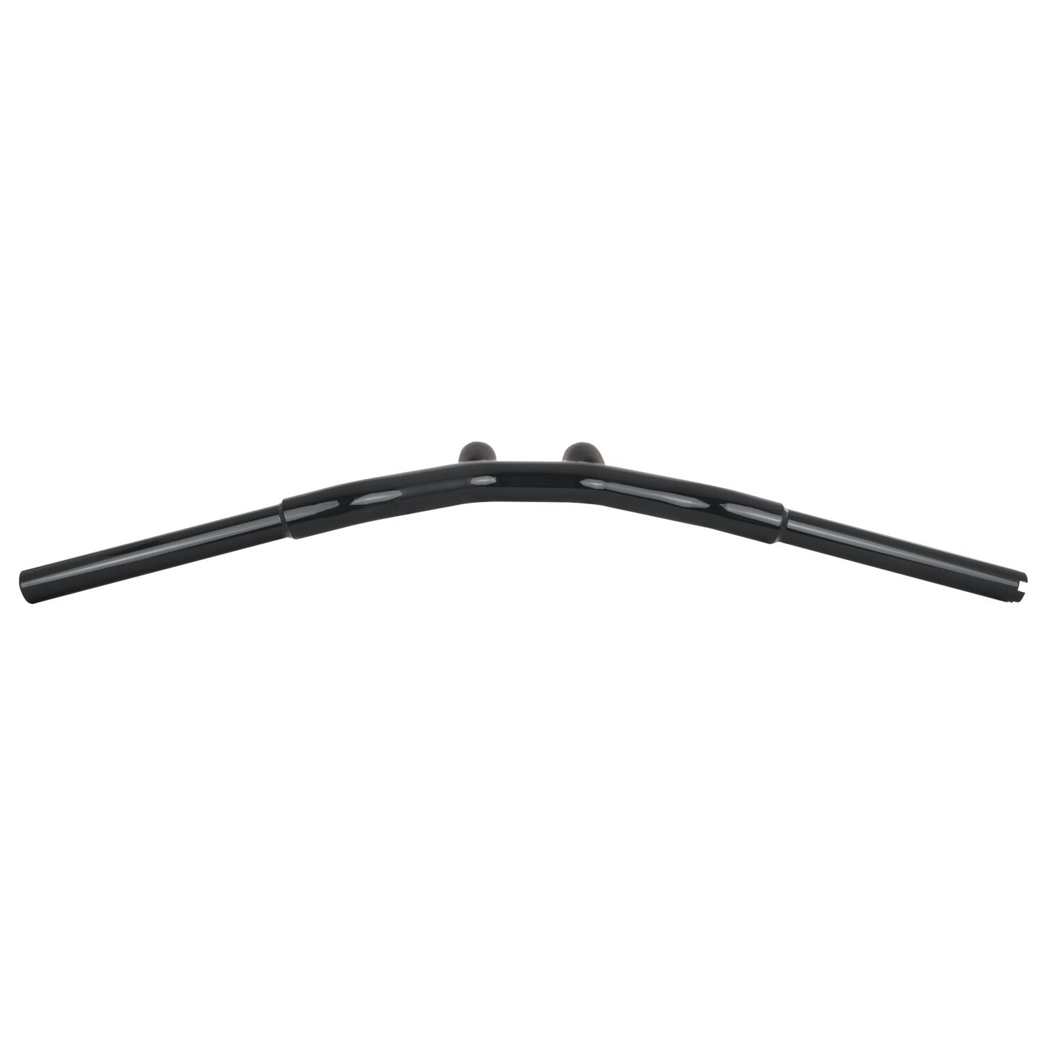 Burly, Dominator raked 1-1/4" T-bar 10" rise, Black, gloss