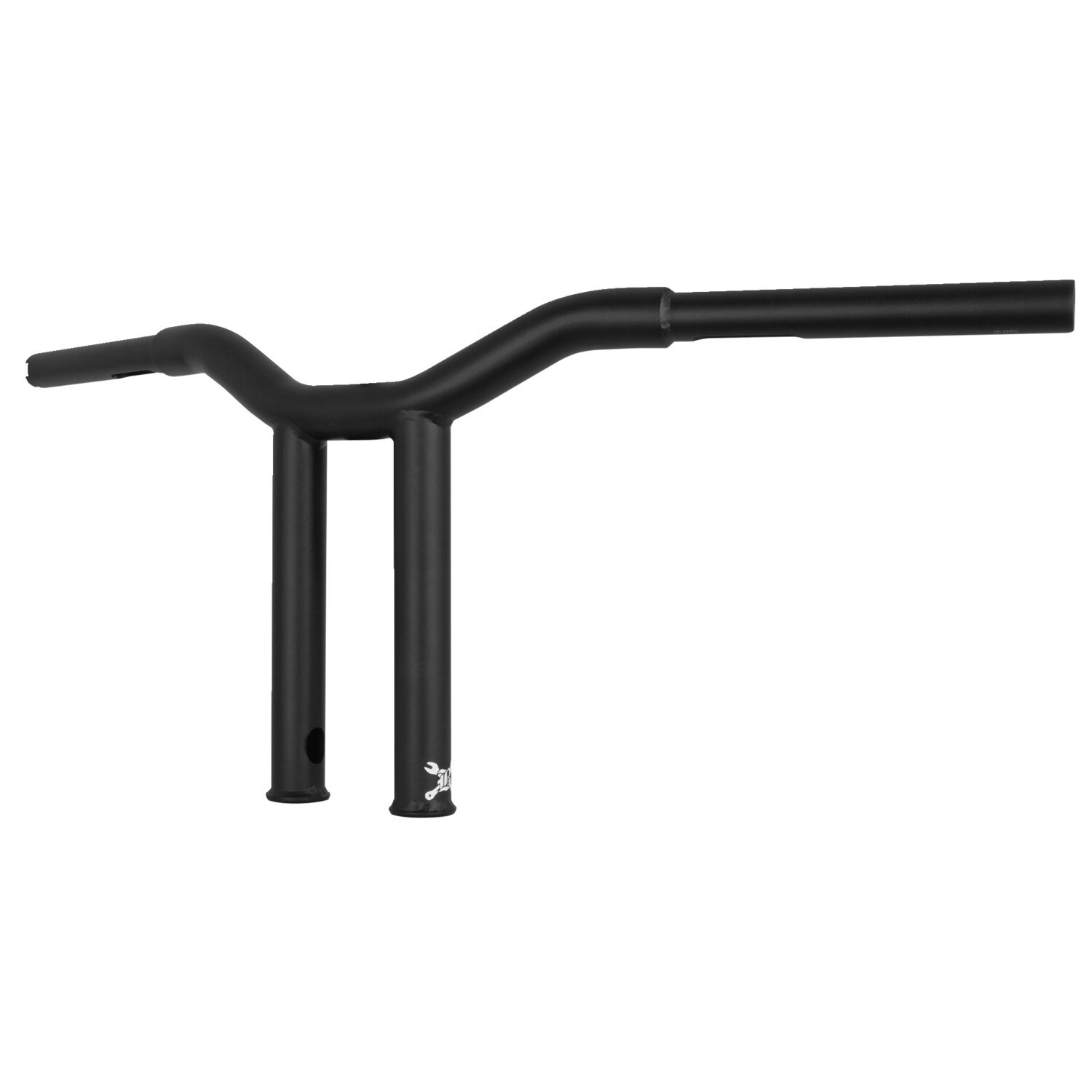 Burly, Dominator straight 1-1/4" T-bar 10" rise, Black, Matte