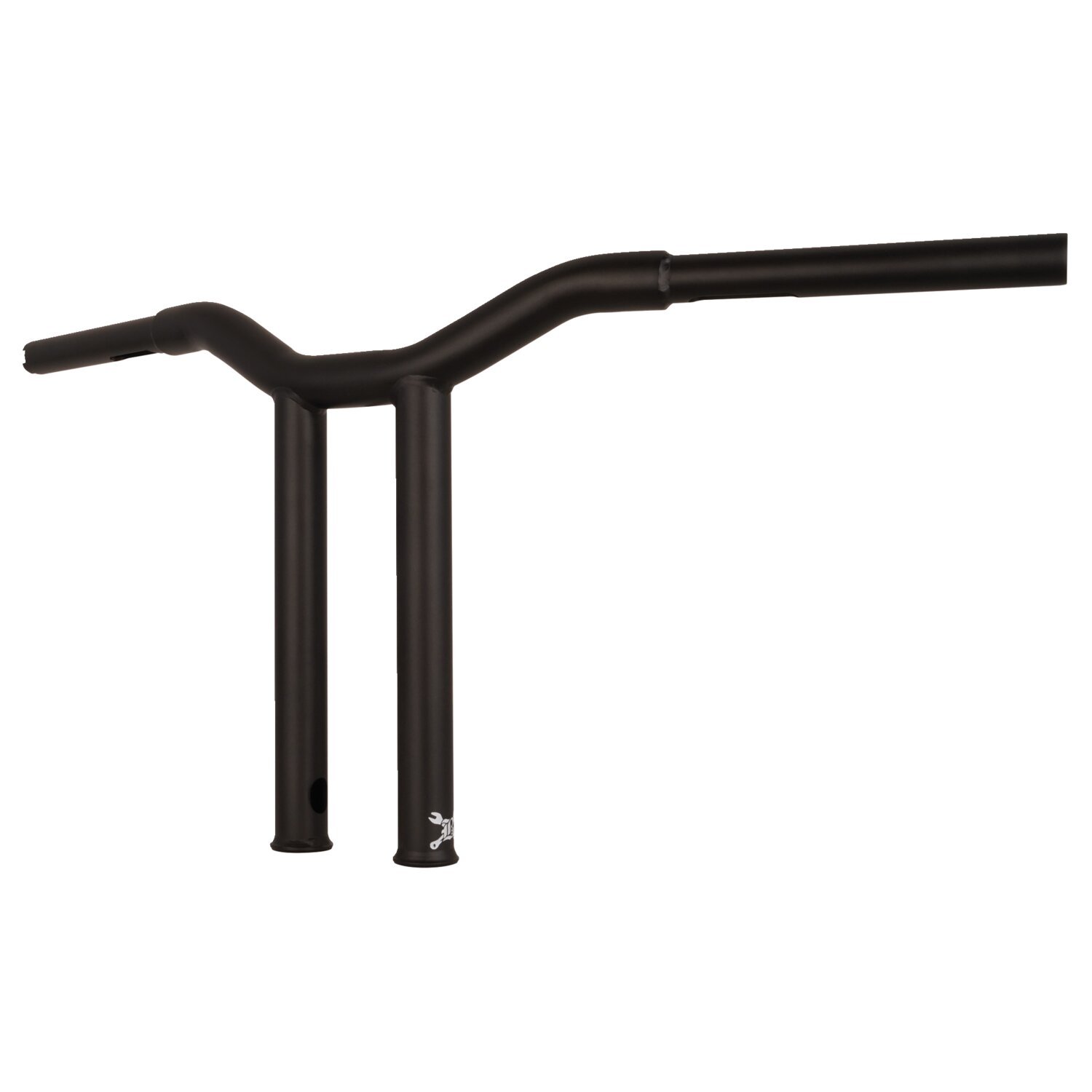 Burly, Dominator straight 1-1/4" T-bar 12" rise, Black, Matte