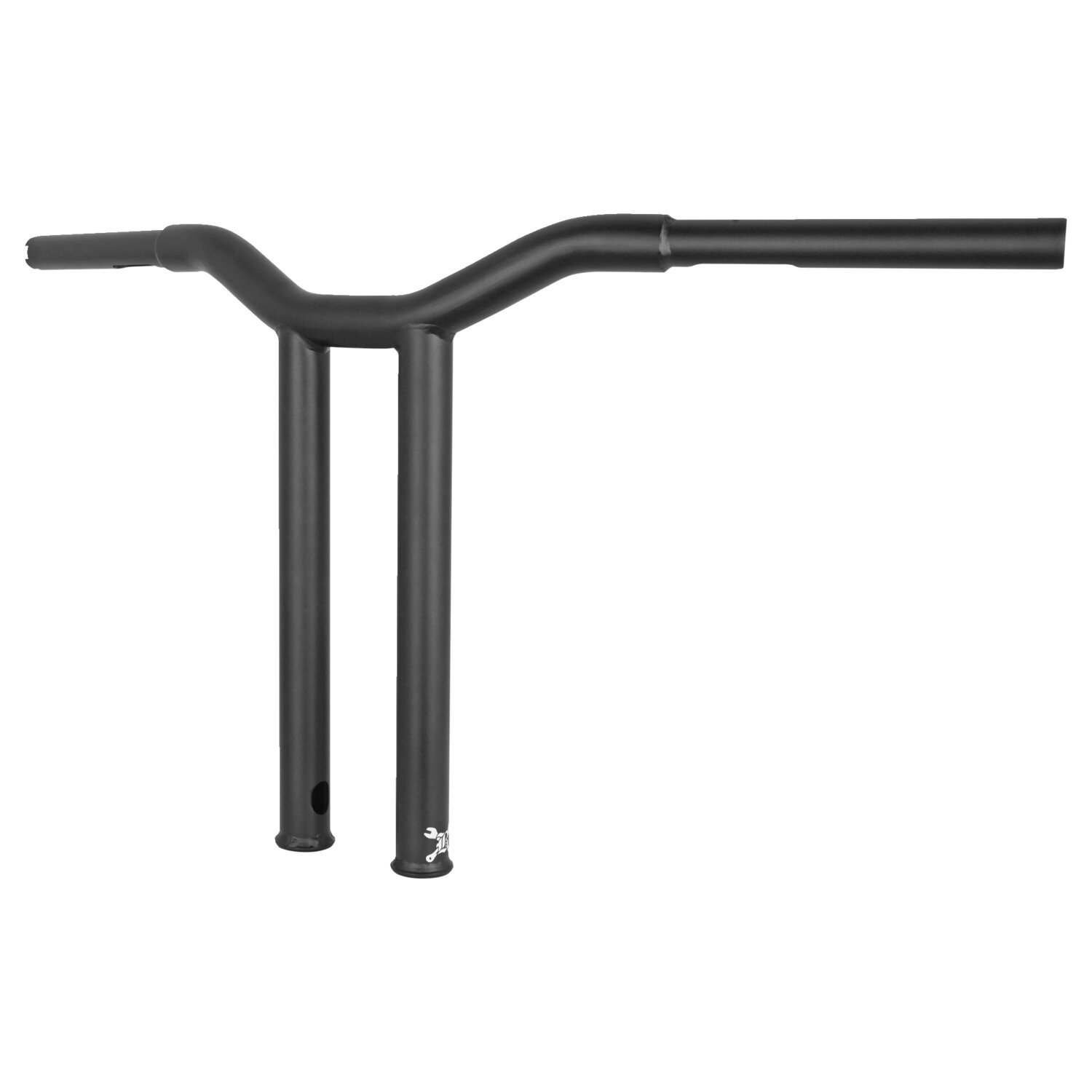 Burly, Dominator straight 1-1/4" T-bar 14" rise, Black, Matte
