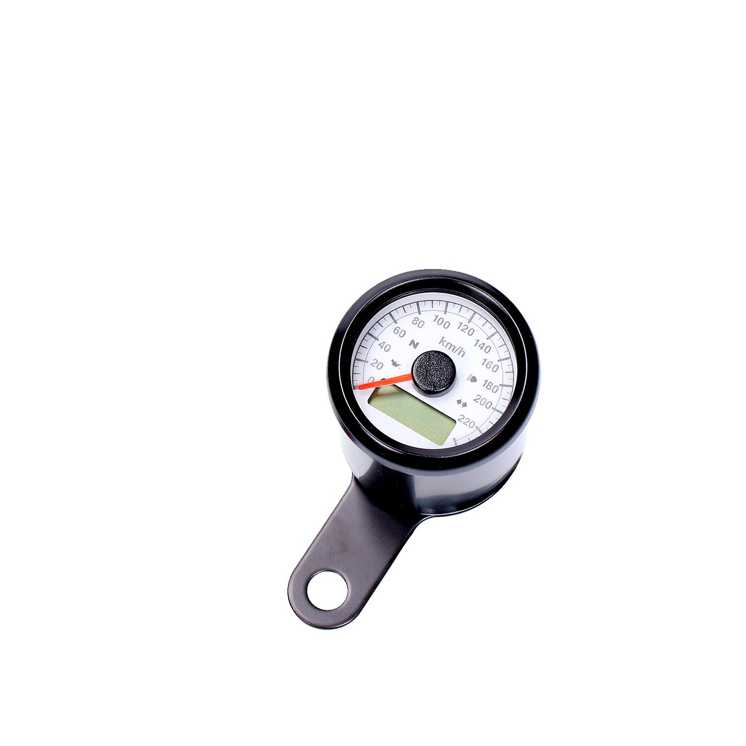 Stoker, electronic speedometer 48mm. Black, white face