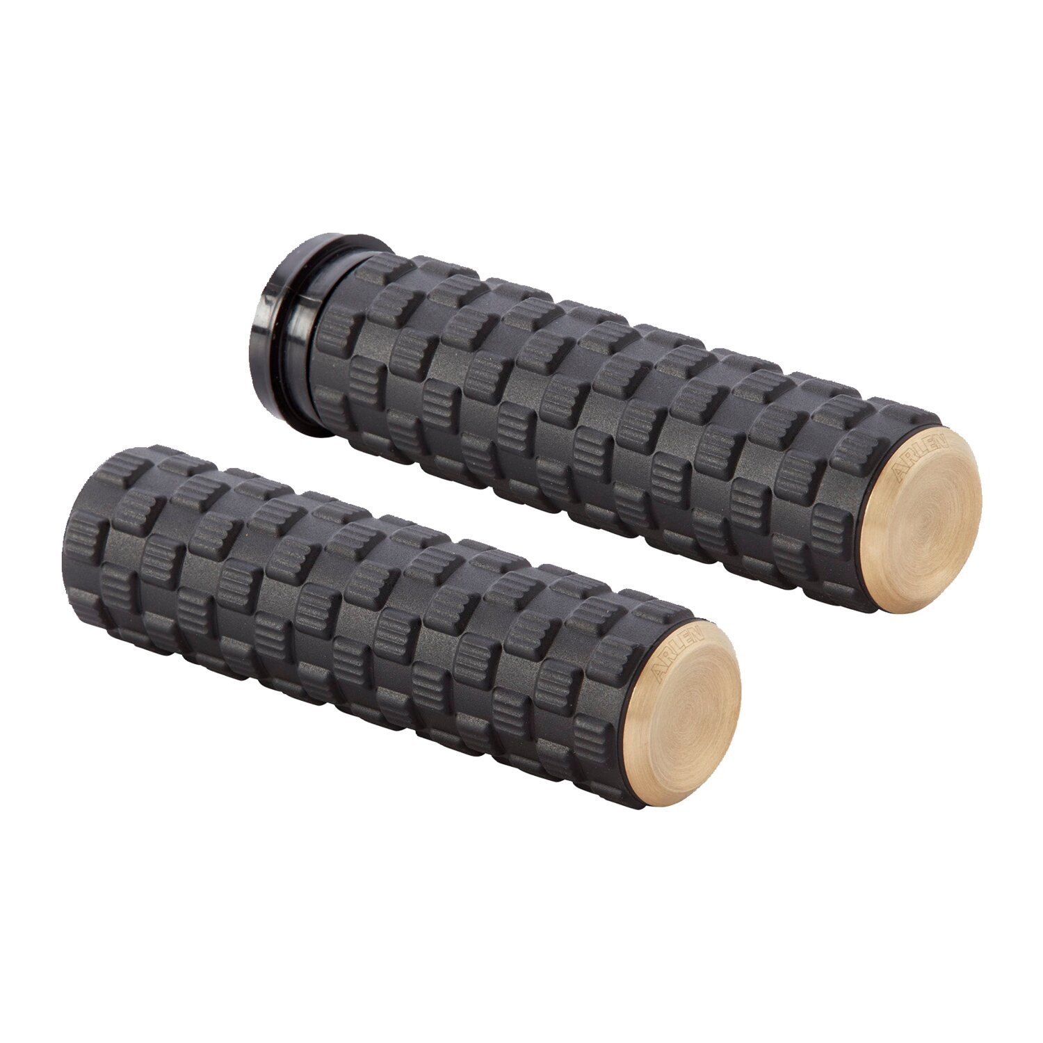 Arlen Ness, Air Trax grips. Brass end cap