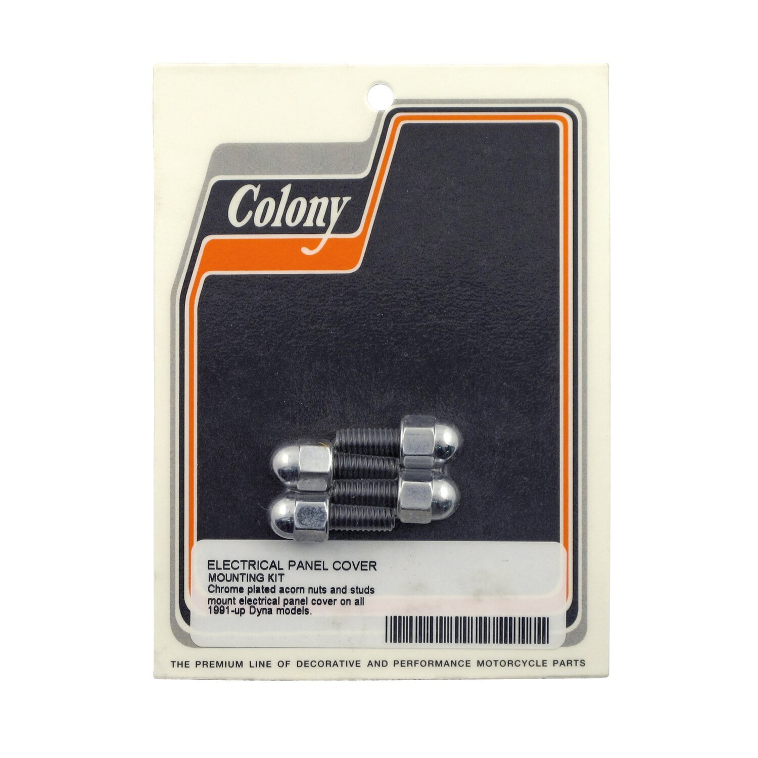 Colony, electrical panel cover mount kit. Acorn, Chrome