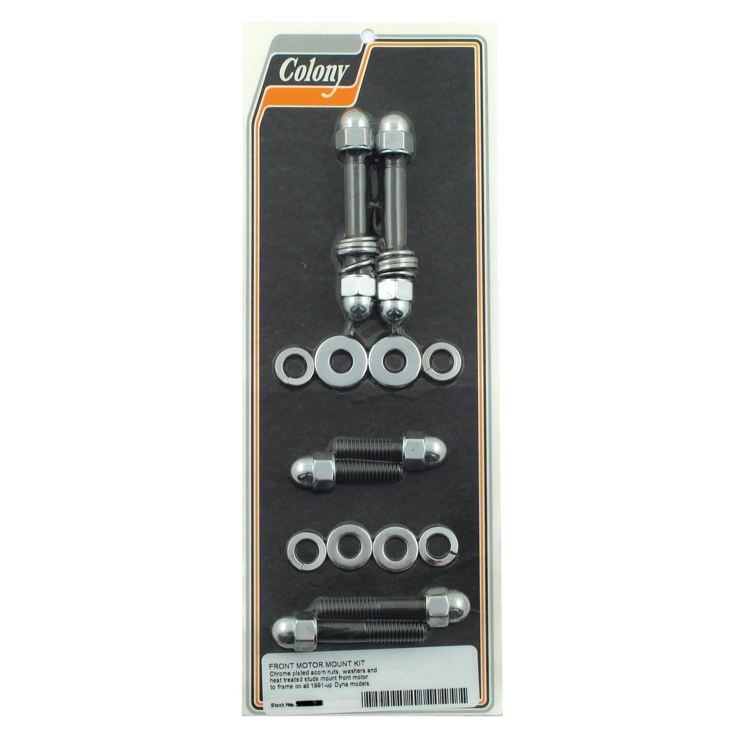 Colony motor mount kit, front, Chrome