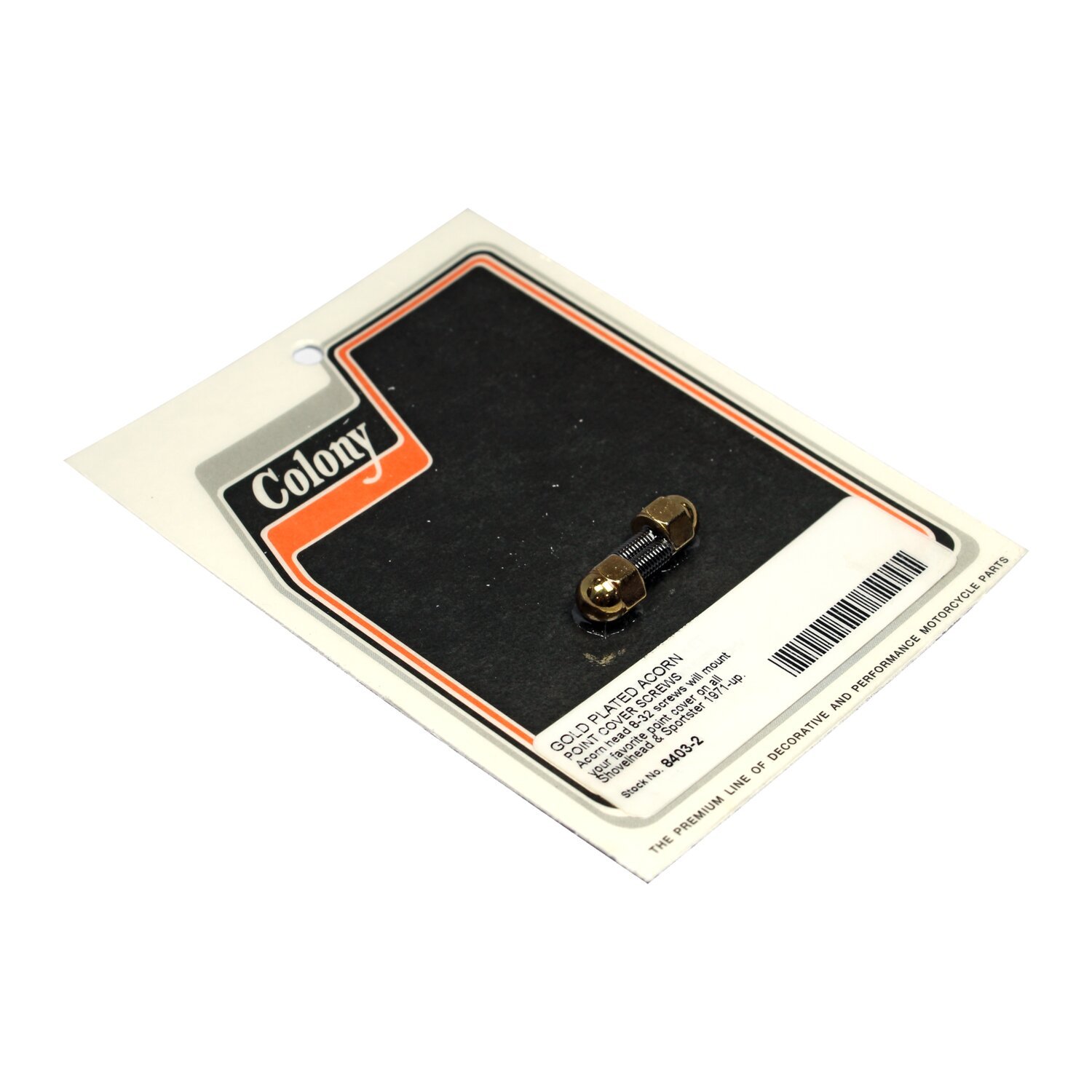 Colony, point cover mount kit. Acorn, Gold, Polished