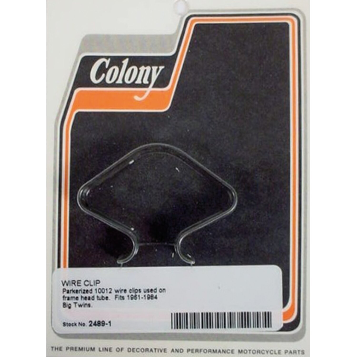 Colony, wire clip frame head tube