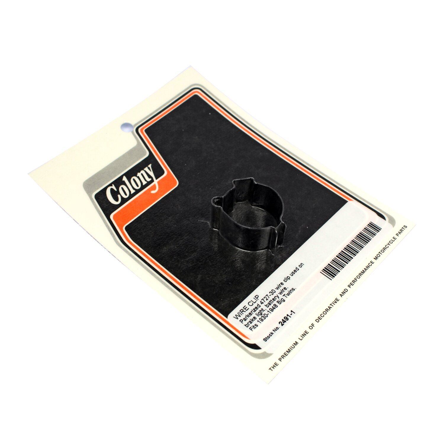 Colony, wire clip, brake light / battery wire