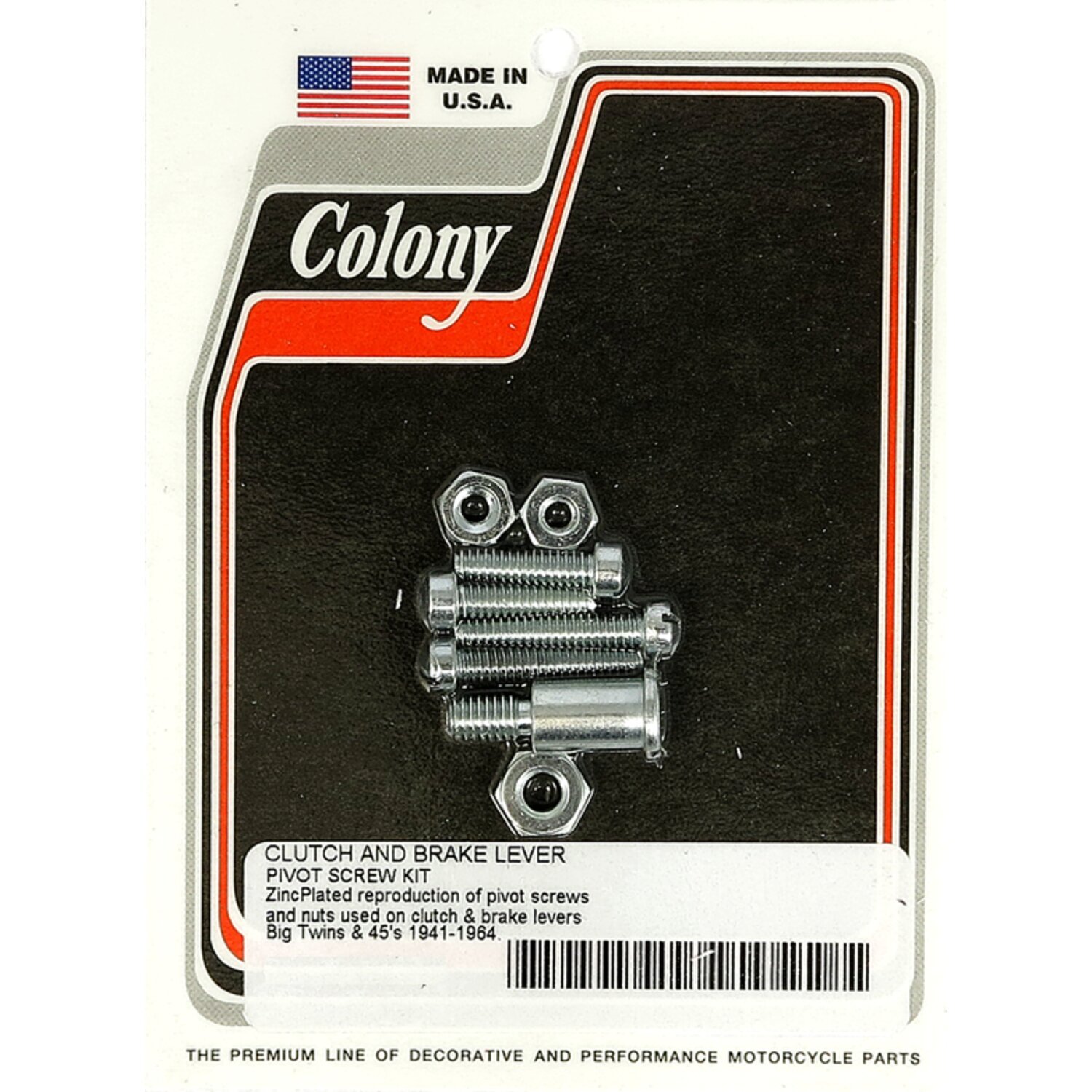 Colony, 45" Flathead handlebar lever screw & pivot kit