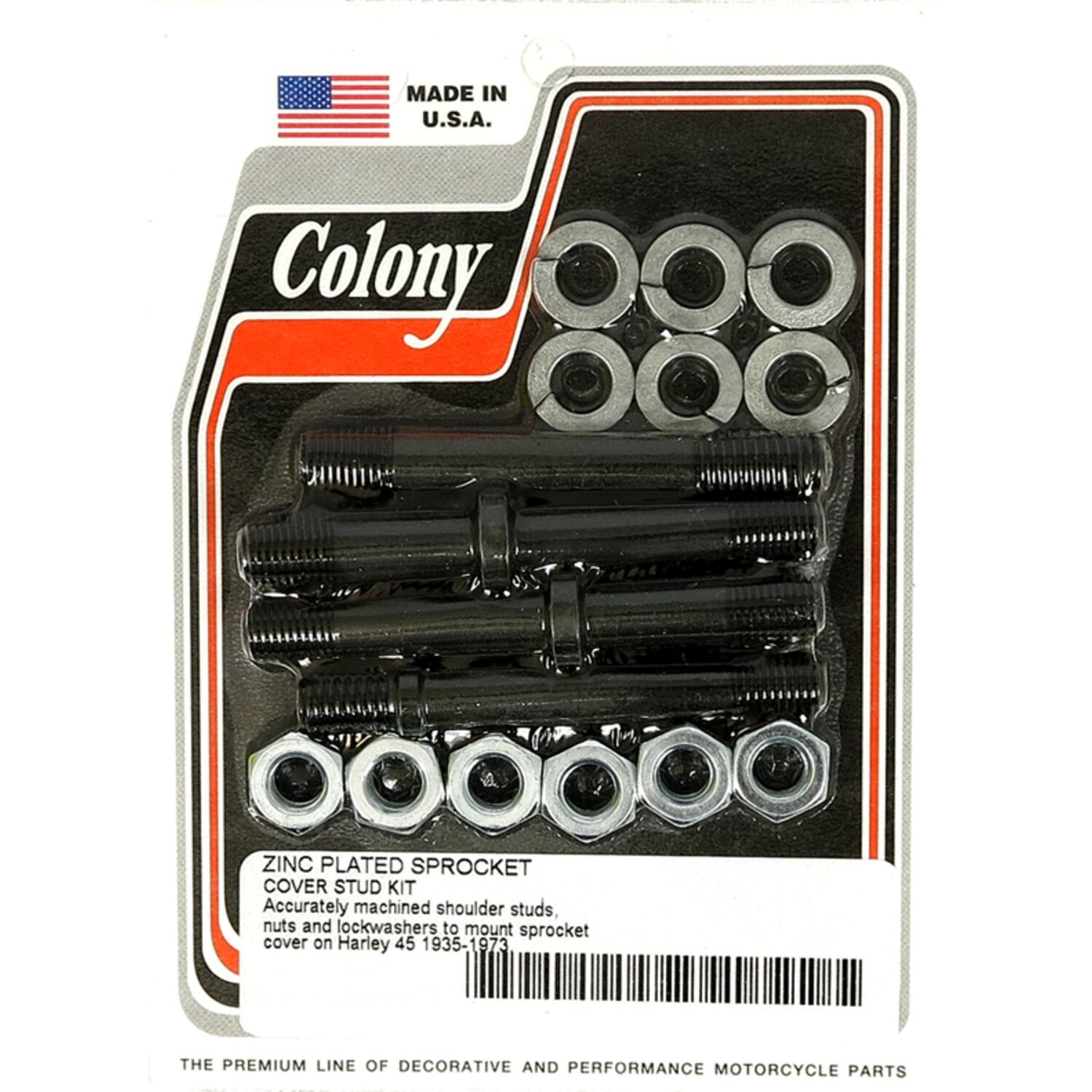 Colony, sprocket cover mount kit. Zinc