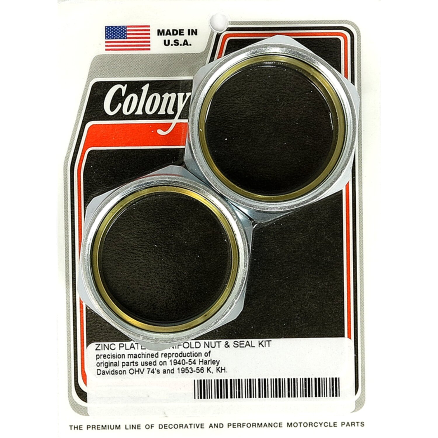 Colony manifold nuts, plumber style, Silver, Matte