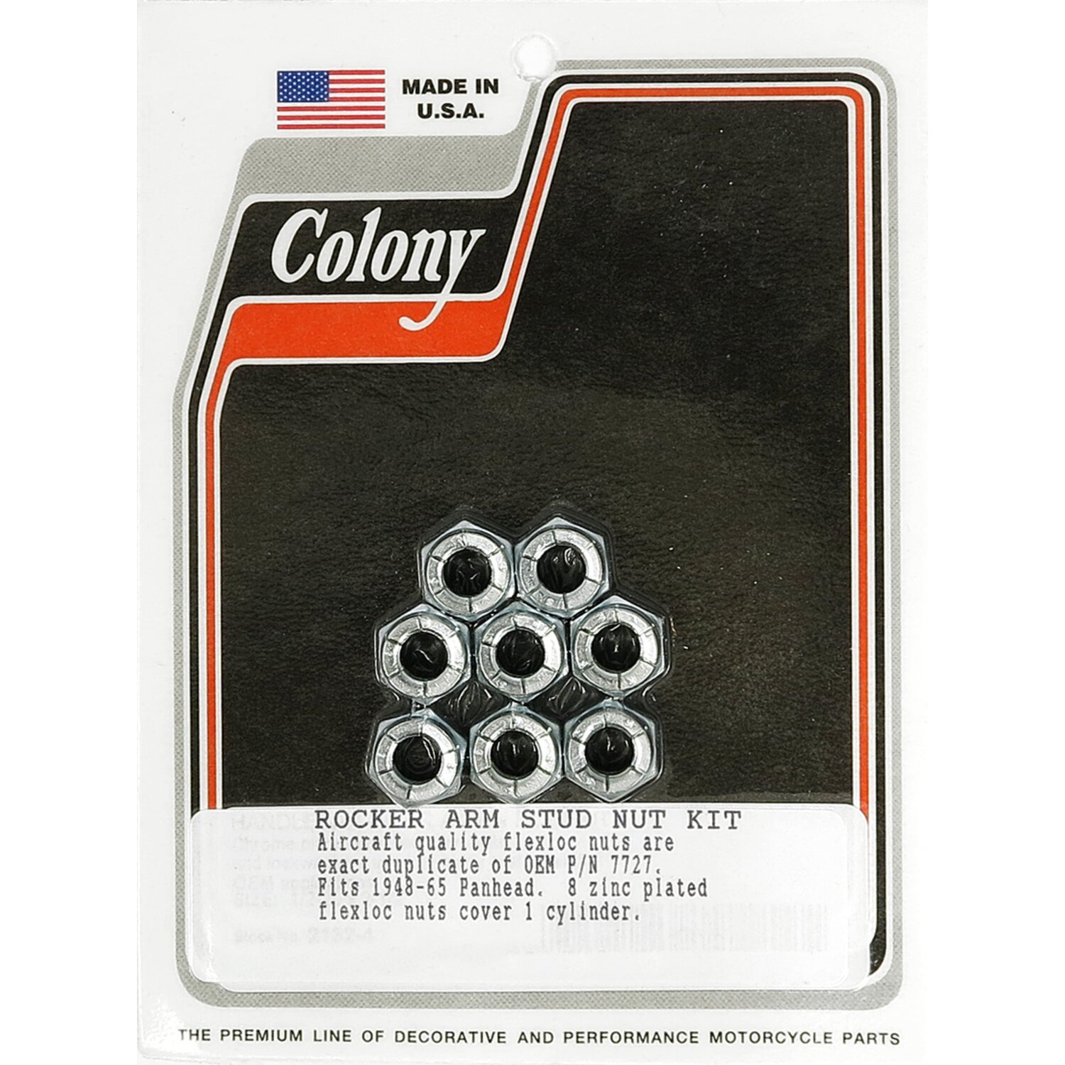 Colony, Panhead rocker arm stud flex nut set