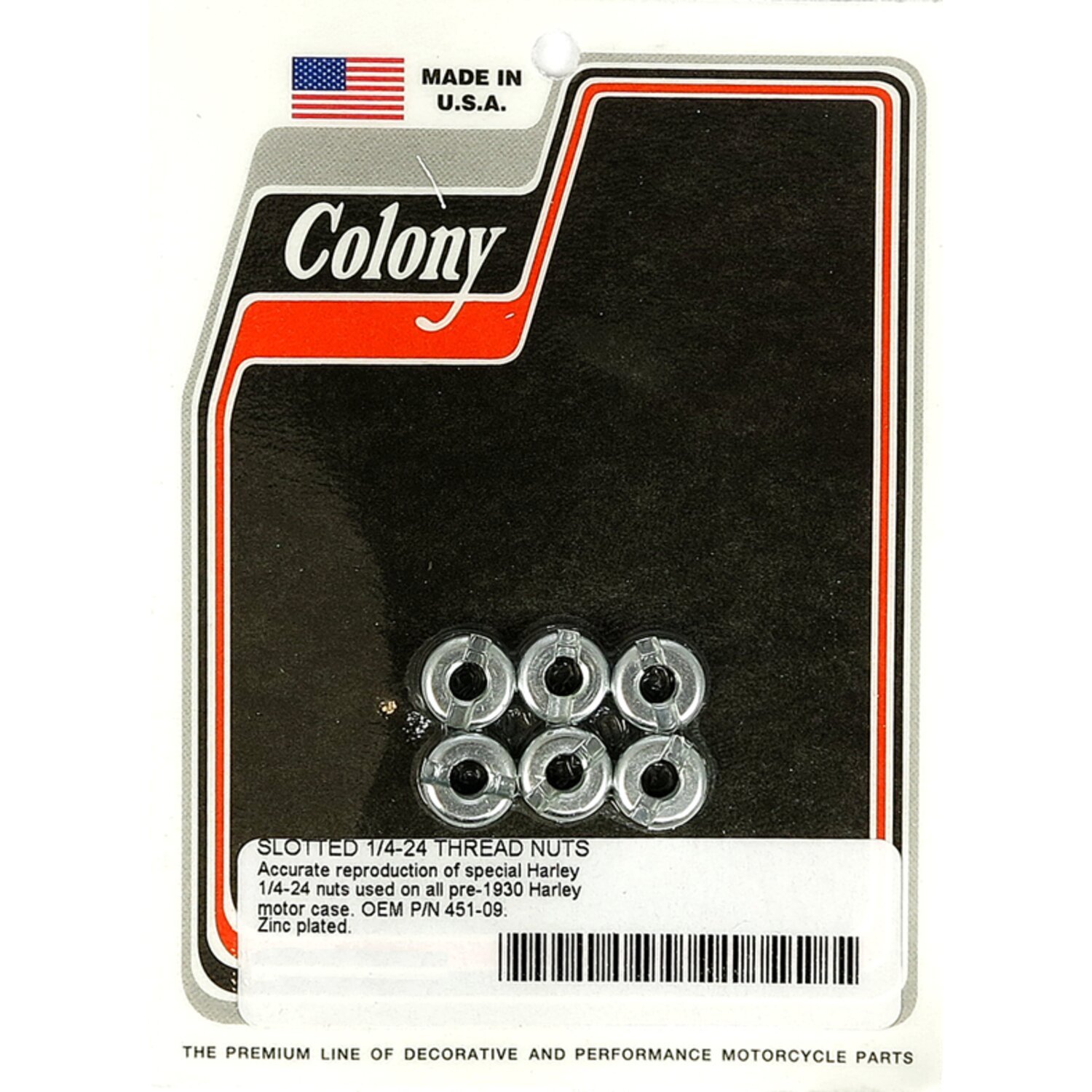 Colony early crankcase nuts, Raw