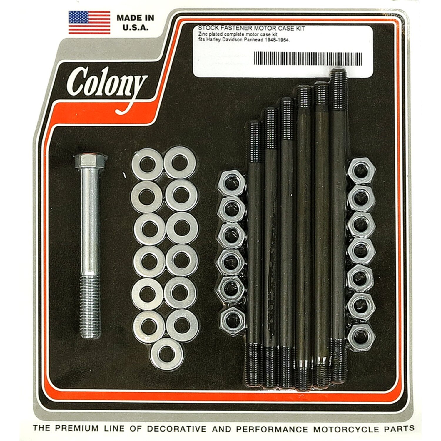 Colony crankcase bolt kit, Satin