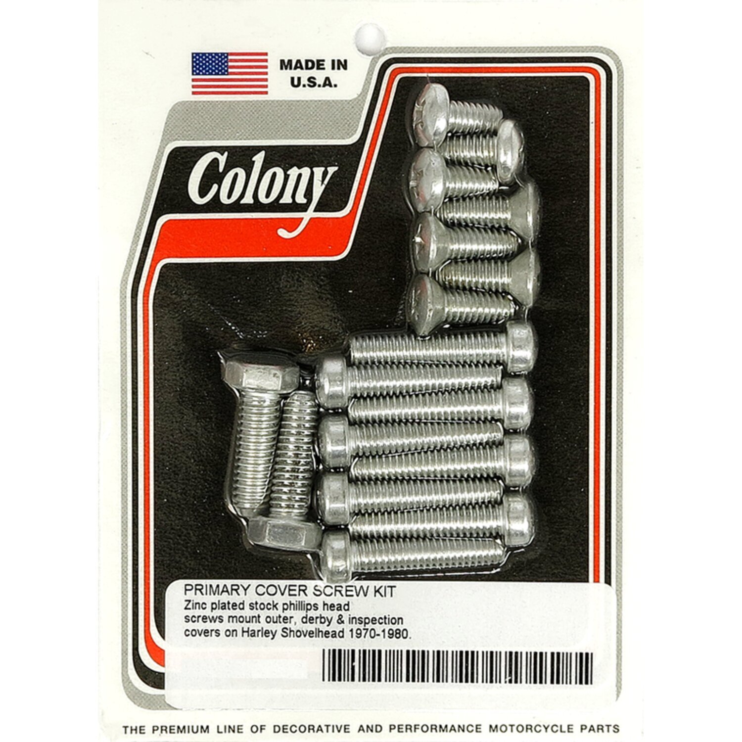 Colony primary mount kit phillips head, zinc