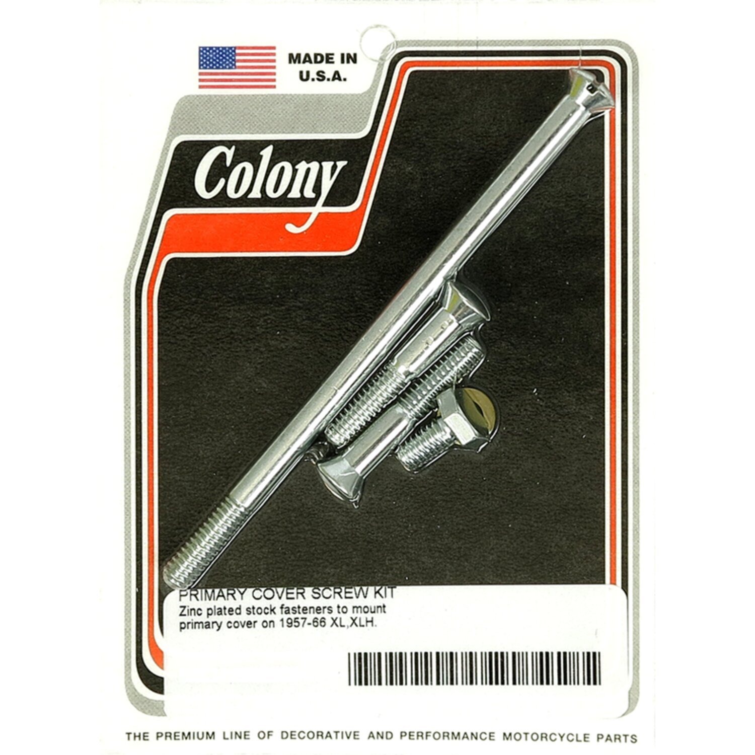 Colony primary mount kit slotted head, zinc, Satin