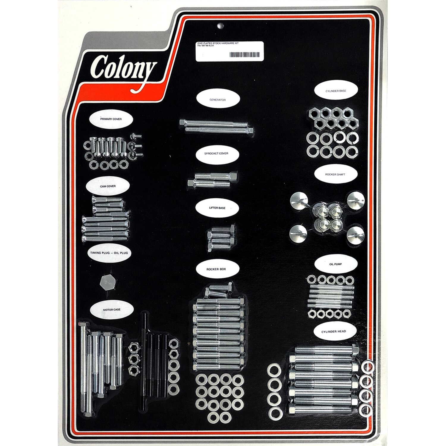 Colony motor screw set, Silver