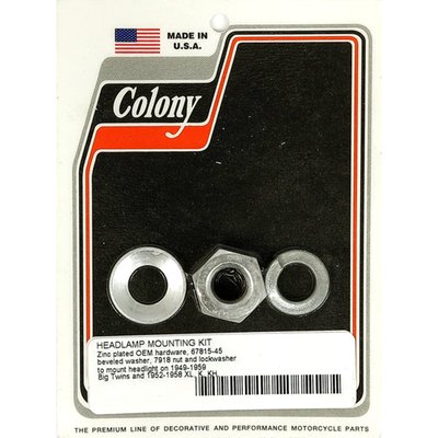 Zinc plated. OEM style reproduction hardware.