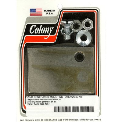 Zinc plated. Exact reproduction of strap hardware and shims as used on all 30-57 H-D models.