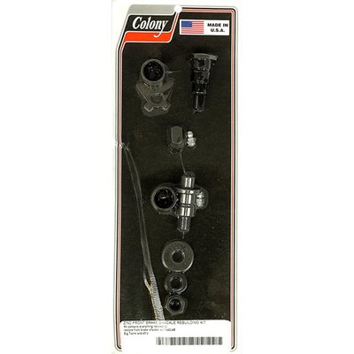 Zinc plated. For Springer forks. 
Complete kit. Includes all necessary wear parts for a complete rebuild. High quality reproduction.